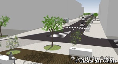 Obras da regeneração urbana nas Caldas da Rainha deverão começar em inícios de 2011 avenida 1º de maio