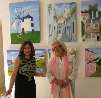 Pinturas de Laide Bernardino no Bombarral