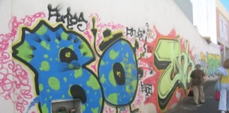 Graffitis na cidade das Caldas da Rainha Graffitis