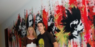 Grafitis dão nova vida a escola de artes e de representação Cristiano Neves