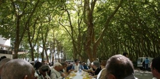 Idosos caldenses celebraram Dia Internacional com festa na mata Almoço
