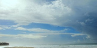 Marés vivas e chuvas intensas cobriram areal da Foz do Arelho Foz do Arelho