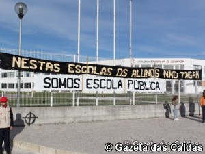 Protesto notícias das Caldas