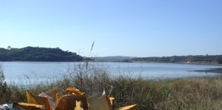 Lixo despejado impunemente nas margens da Lagoa