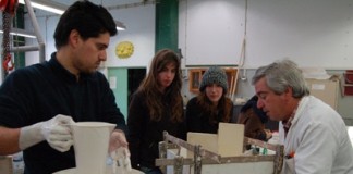 Alunos das Belas Artes em workshop no Cencal notícias das Caldas