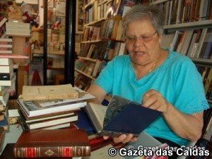 A livreira dedica-se aos livros desde 1976, altura em que abriu a sua Loja 107 notícias das Caldas