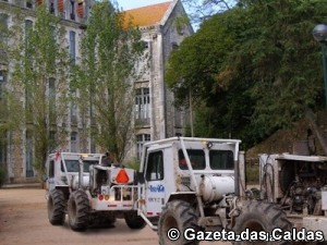 As máquinas de prospecção no parque D. Carlos I notícias das Caldas