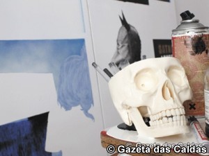 Alguns dos trabalhos que vão estar expostos no Museu Bernardo notícias das Caldas