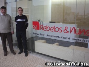 Claudino Rebelo e Luís Nunes, os dois sócios da empresa notícias das Caldas