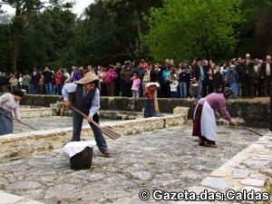 A cerimónia contou com uma recriação histórica de recolha de gelo notícias das Caldas