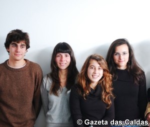 Filipa Braz, a Anaisa Monteiro, a Jessica Ferreira e o Francisco Ferreira notícias das Caldas