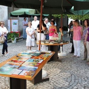 Nuno Crato e Moita Flores na Feira do Livro do Bombarral