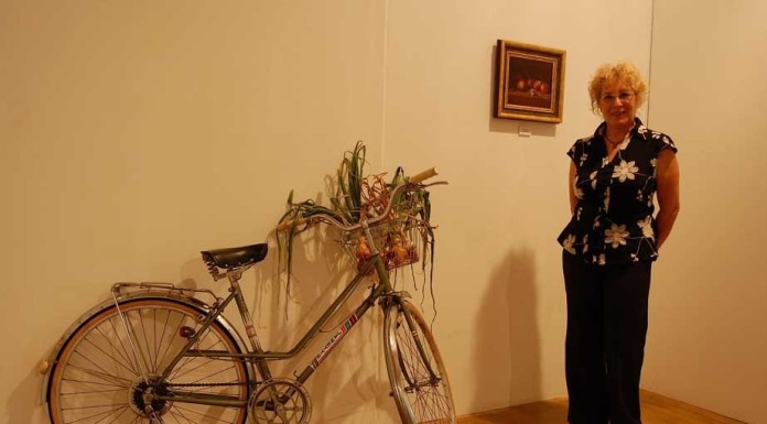 Filha de ciclista faz exposição de pintura no Museu do Ciclismo notícias das Caldas