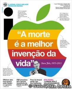Steve Jobs notícias das Caldas