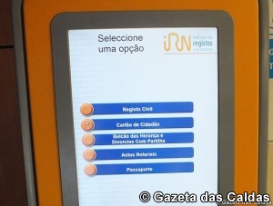 conservatória do registo civil notícias das Caldas