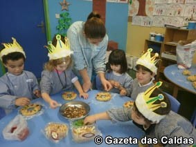 Crianças do Jardim de Salir de Matos fizeram bolos para celebrar os Reis notícias das Caldas