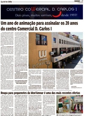 Centro Comercial D. Carlos I faz 20 anos e procura resistir à crise