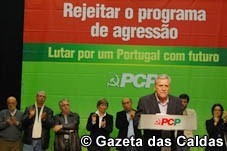 Jerónimo Sousa nas Caldas da Rainha apelou à luta contra o “programa de agressão” da troika e do governo