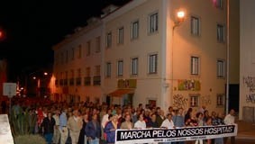 Marcha oestina juntou 4000 pessoas em três cidades em defesa dos seus hospitais