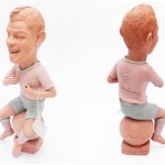 Cristiano Ronaldo em barro