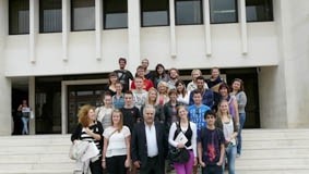 Alunos estrangeiros da ESAD conheceram locais das Caldas