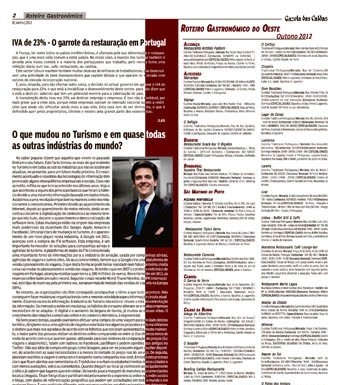 Roteiro Gastronómico do Oeste – Outono 2012