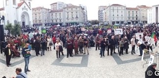 Caldas também desfilou contra a troika Notícias das Caldas