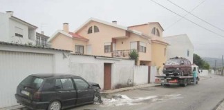 Mais um acidente na rua do Relêgo em Alfeizerão