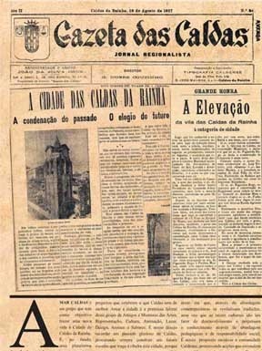 Elevação das Caldas a cidade