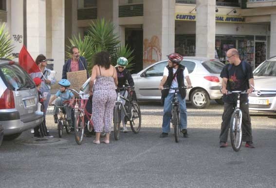 BE elege a bicicleta e as ciclovias na primeira acção de campanha
