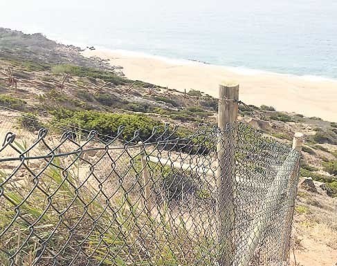 Proprietário ocupa arribas da Praia da Gralha em São Martinho do Porto