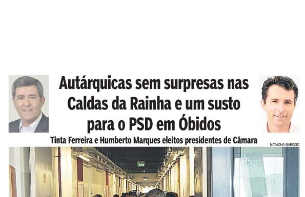 Autárquicas sem surpresas nas Caldas da Rainha e um susto para o PSD em Óbidos