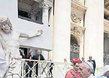 Escultura sacra feita nas Caldas já foi entregue ao Papa
