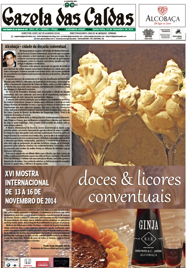 XVI Mostra Internacional de Doces Conventuais e Licores