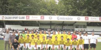 Juniores do Caldas apresentaram-se com equipa do Pro Nacional Gazeta das Caldas