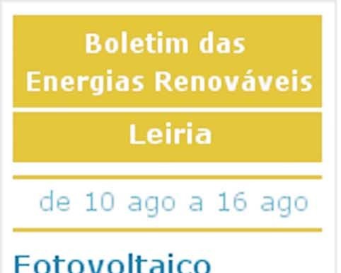 Cantinho da Energia Gazeta das Caldas