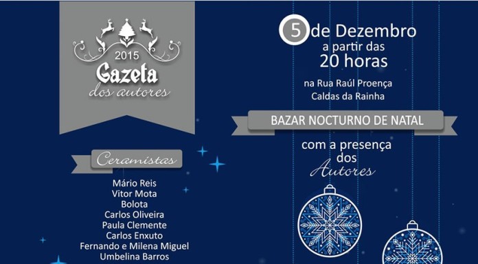 Gazeta das Caldas organiza bazar nocturno de autores Gazeta das Caldas