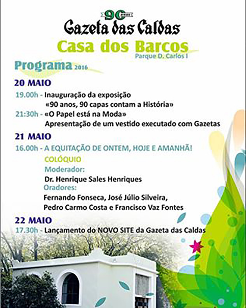 Gazeta das Caldas na Casa do Barcos