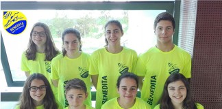 Três pódios e 27 recordes pessoais do Benedita no Nadador Completo categorias