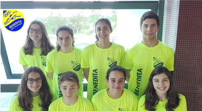 Três pódios e 27 recordes pessoais do Benedita no Nadador Completo categorias