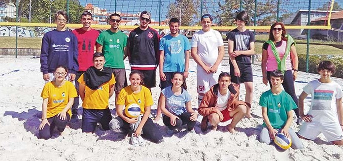 Aluno de Óbidos promove Voleibol de praia