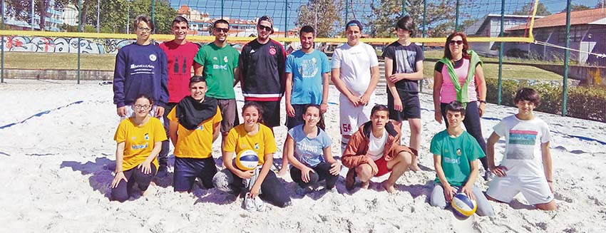 Aluno de Óbidos promove Voleibol de praia