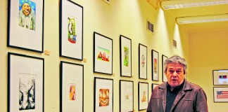 Caricaturas de António na Nazaré e na Festa da Vista Alegre