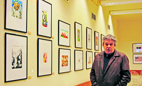 Caricaturas de António na Nazaré e na Festa da Vista Alegre