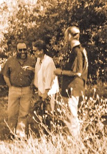 Nuno Rito, Teresa Perdigão e Nuno Cardoso em S. Gregório (Caldas da Rainha) nos anos noventa