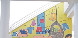 Jovens da Misericórdia das Caldas pintaram mural