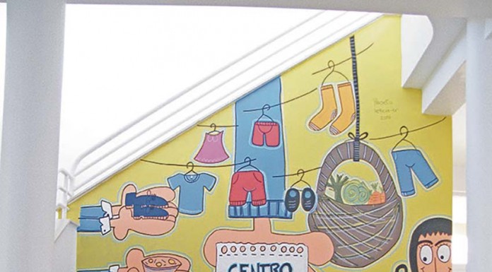 Jovens da Misericórdia das Caldas pintaram mural