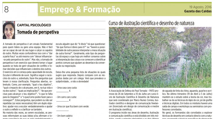 Emprego & Classificados 19-08-2016 notícias das Caldas