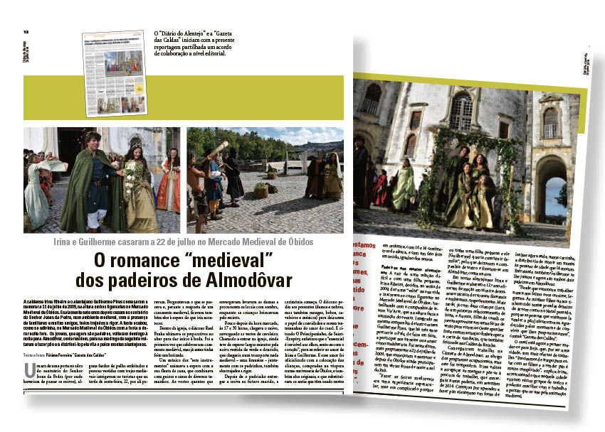 Parceria entre a Gazeta das Caldas  e o Diário do Alentejo