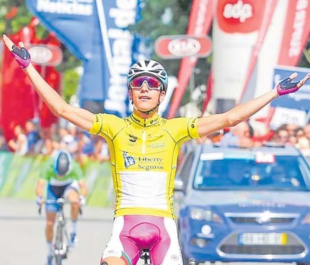 O caldense João Almeida venceu as três etapas João Almeida